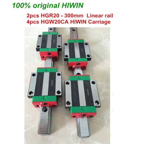 HGR20 HIWIN Linear Rail 2pcs 100 Original HIWIN Rail HGR20 300mm Rail