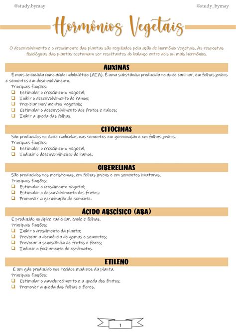 Resumo Hormônios Vegetais Resumos enem Resumo Movimentos vegetais