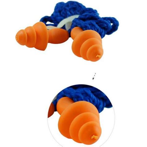 Soft Silicone Shark Stratos Corded Ear Plugs Reusable Noise Reduction