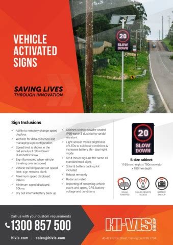 Hivis Led Vehicle Activated Signs V Hi Vis Group Strony