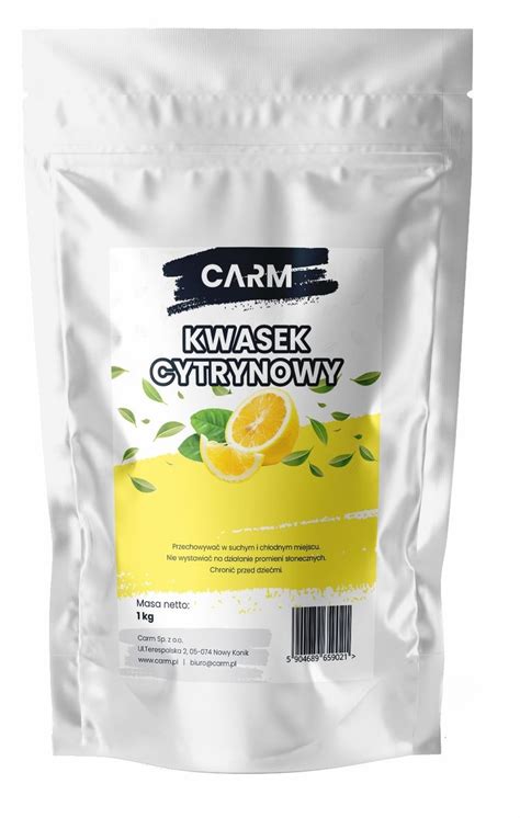 Carm Sp Z O O Kwasek Cytrynowy Spo Ywczy Kwas E Kg Sklep