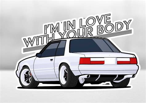 Mustang Sticker Mustang Foxbody Foxbody Sticker Mustang T Idea