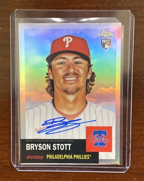 Topps Chrome Platinum Bryson Stott Rookie Auto Refractor Rc