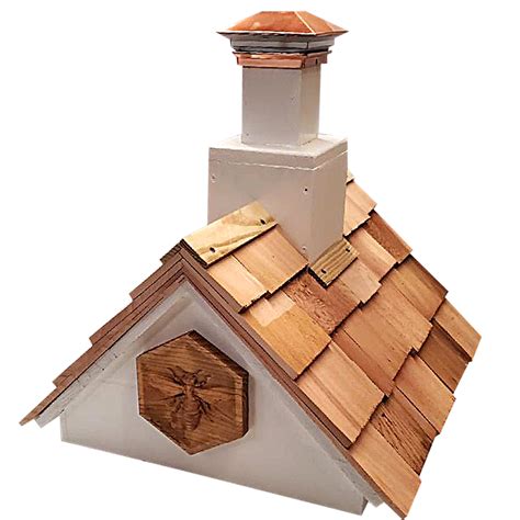 Lighthouse Cedar Shake Shingle Pitched Roof™ Hive Top Queen Right