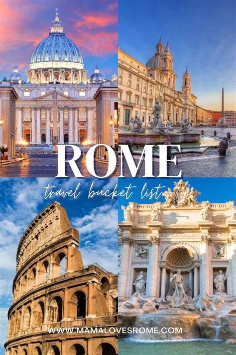 Rome Bucket List All The Best Things To See In Rome Mama Loves Rome