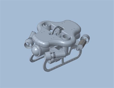 Rov龟型水下机器人造型三维建模图纸图纸下载 文脉工匠