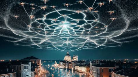 Venezia Un Drone Show Al Posto Dei Fuochi D Artificio Per La Festa Del