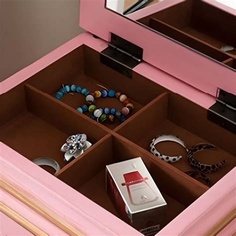 Traditional Vertical Lingerie Chest Wood Storage Dresser For Home Pink Dressers Chests