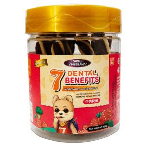 Bánh thưởng cho chó vị thịt bò và rau xanh VEGEBRAND 7 Dental Benefits ...