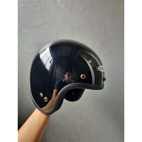 Jual Zeus Zs C Black Glossy Retro Shopee Indonesia