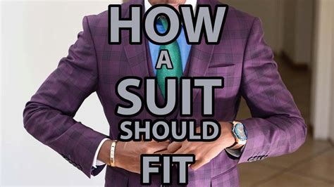 How A Suit Should Properly Fit Youtube