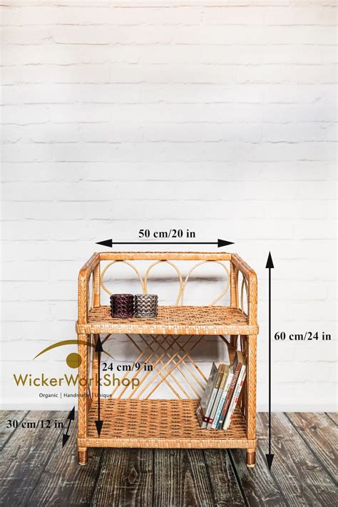 Shelving Unit Wicker Shelving Unit Wooden Shelf Wicker Etsy