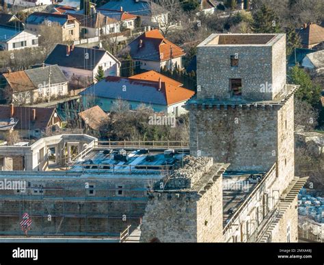 aerial view  diosgyor castle  miskolc borsod county hungary