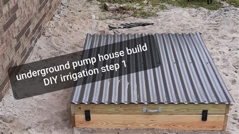 Underground pump house build DIY irrigation step 1 - YouTube