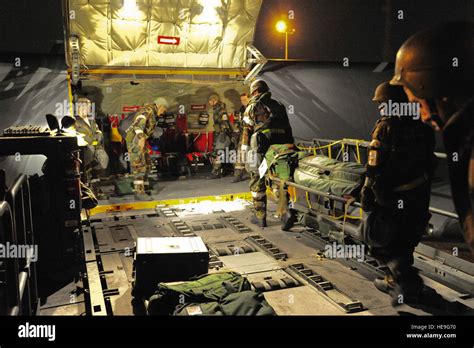 Us Air Force Airmen From The 445th Aeromedical Evacuation Squadron