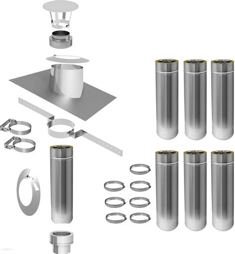 System Kominkowy Tecnovis Gmbh Komin Izolowany Fi 150 200 7Mb Z P Dach