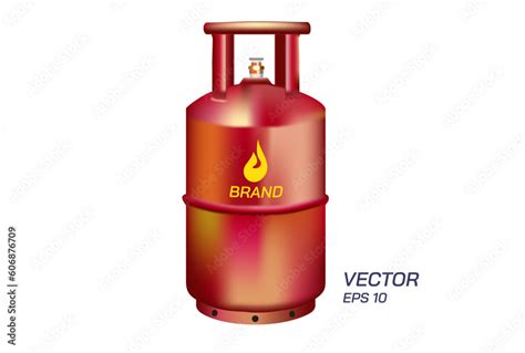 Liquefied Petroleum Gas Lpg Cylinder Vector Illustration Indian