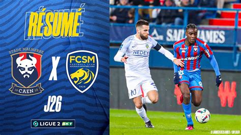 Le résumé de SM Caen FCSM 26e journée de Ligue 2 BKT YouTube