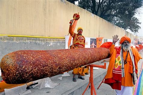 108 Foot Agarbatti Lit In Ayodhya India News