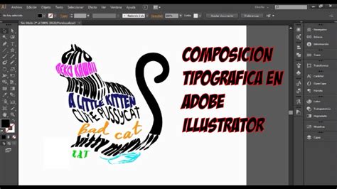 Composici N Tipografica En Illustrator Youtube