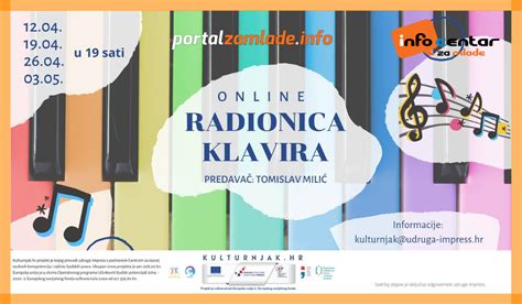 Poziv Za Sudjelovanje Na Radionici Klavira