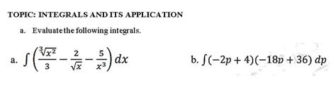 Answered A Evaluate The Following Integrals · Bartleby