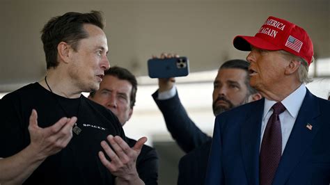 Donald Trump Watches Spacex Launch With Elon Musk But Test Flight Does