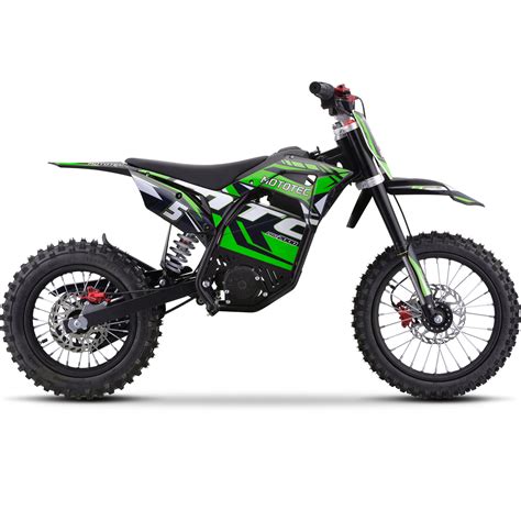 Mototec V Pro Electric Dirt Bike W Lithium Green Mt Di