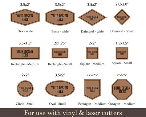 Leather Patch Svg 12 Set Leather Hat Patches Svg Leather Etsy