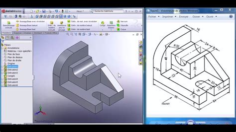 tutoriel solidworks pièce 4 بالدارجة الجزايرية YouTube