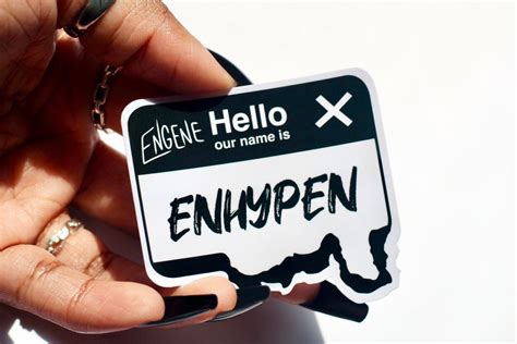 Enhypen Merch Enhypen Stickers Enhypen Kpop Name Tag Kpop Etsy Canada