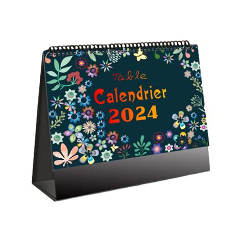 St Ende Flip Desk French Calendar Januari Till Dec Bfc