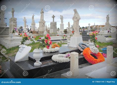 Grave Markers at Christian Cemetery Editorial Image - Image of tombs, tributes: 178661145