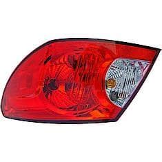 Dorman Halogen Tail Light Assembly Passenger Side Plastic Clear Red