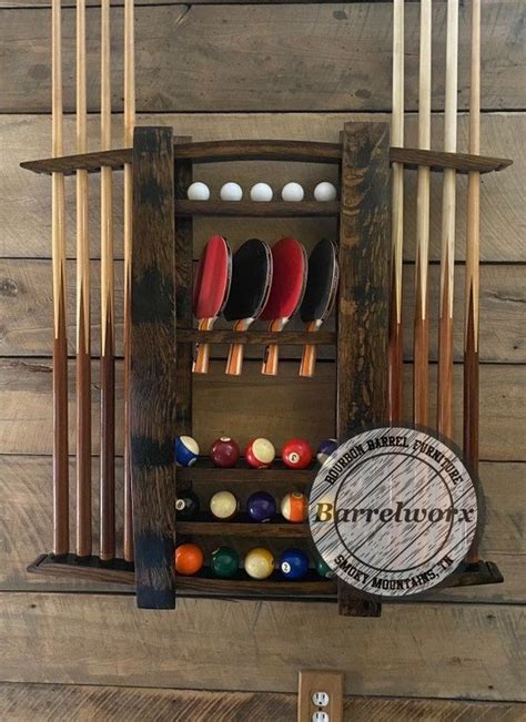 Pool Cue Rack 8 Ball Pool Upcycled Furniture Pool Cue Etsy Artofit