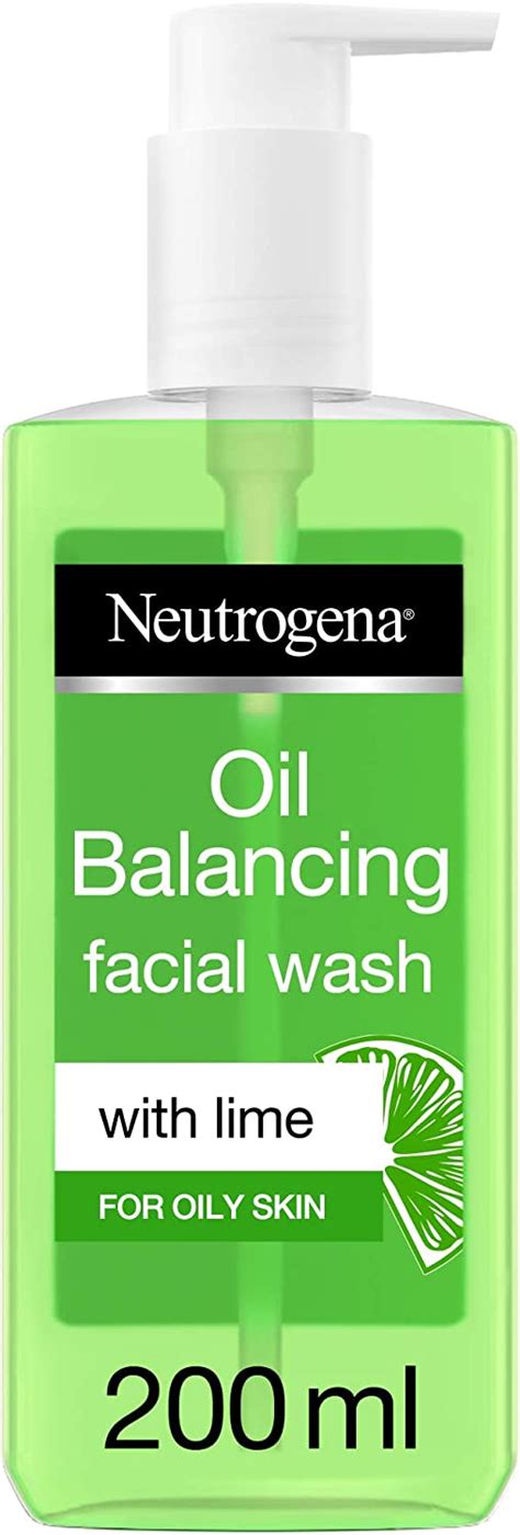 Neutrogena Oil Balancing Facial Wash Lime For Oily Skin Ml