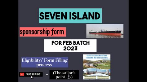 Seven Island Meritime Training Institute DNS Sponsorship Form FEB 2023