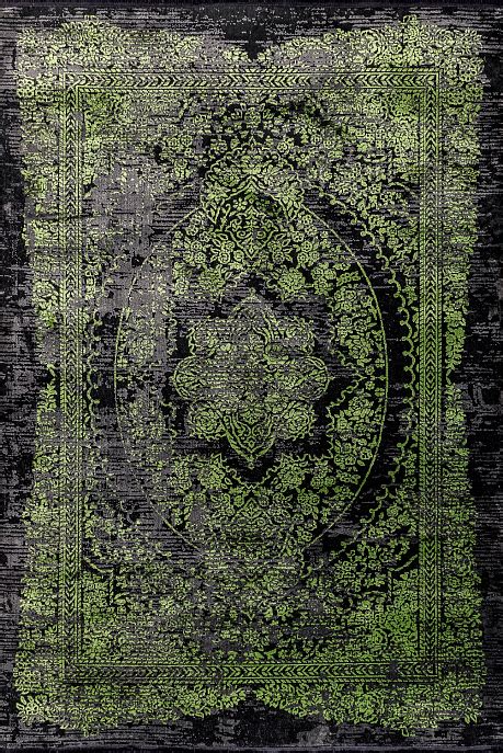 Купить турецкий ковер из полиэстера GAUDI 8660A-BLACK-GREEN с доставкой ...