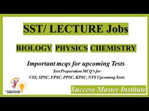 100 SST Science Category Mcqs Bio Physics Chemistry Mcqs SST Test