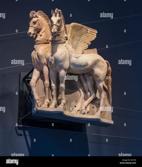 Los Caballos Alados De Terracota El Templo De Ara Della Regina Museo