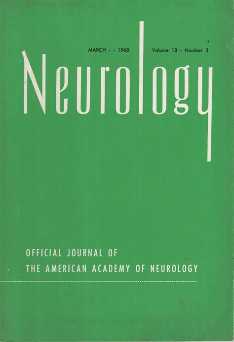 Neurology Official Journal Of The American Academy Of Neurology