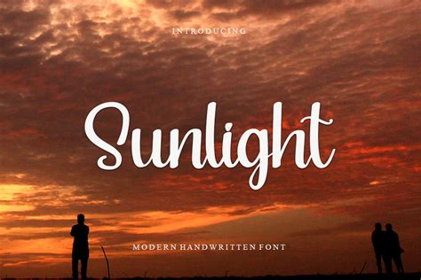 Sunlight Font By Nya Letter Creative Fabrica