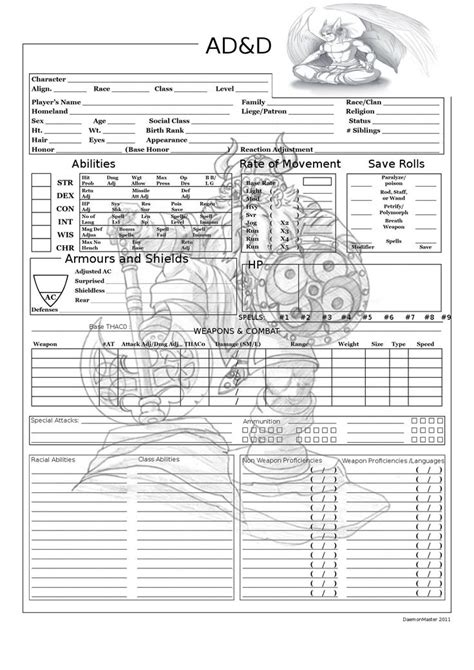 100 best images about D&D Character Sheets on Pinterest | See best ...