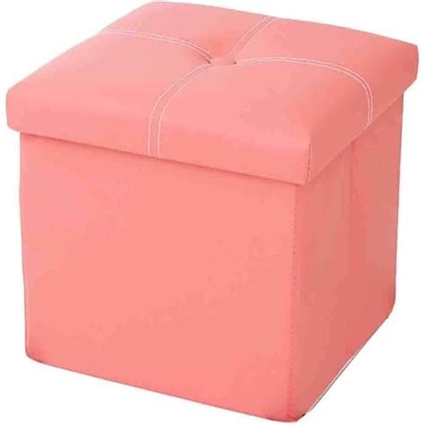 Coffre Si Ge De Rangement Cube Coffre De Rangement Tabouret Cuir