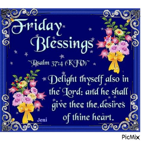 Friday Blessing Scripture  Psalm 374 Pictures Photos And Images