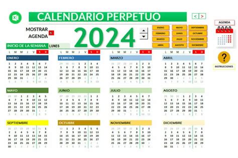 Calendario Por Semanas En Excel Descarga Gratis