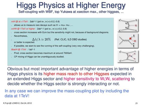 Ppt Higgs Physics At The Lc And Requirements Powerpoint Presentation