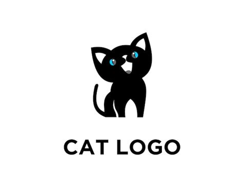 Logo Cat Vetor Premium