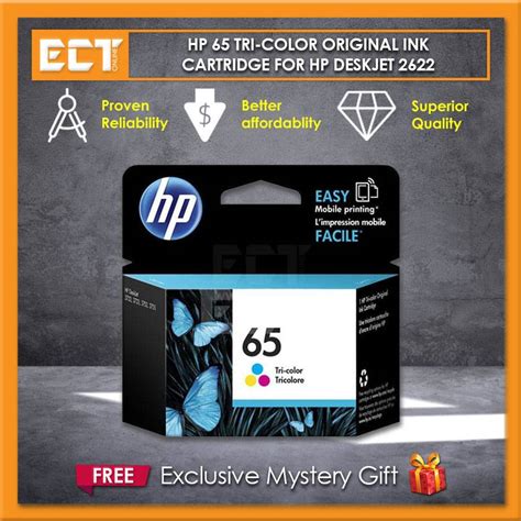 Hp 65 65xl Black Tri Color Original Ink Cartridge For Hp Deskjet 2622