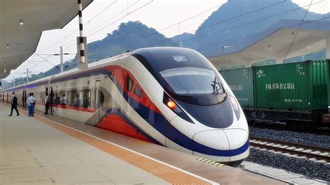 Open For The Inaugural Run Lao China Railway From Vientiane To